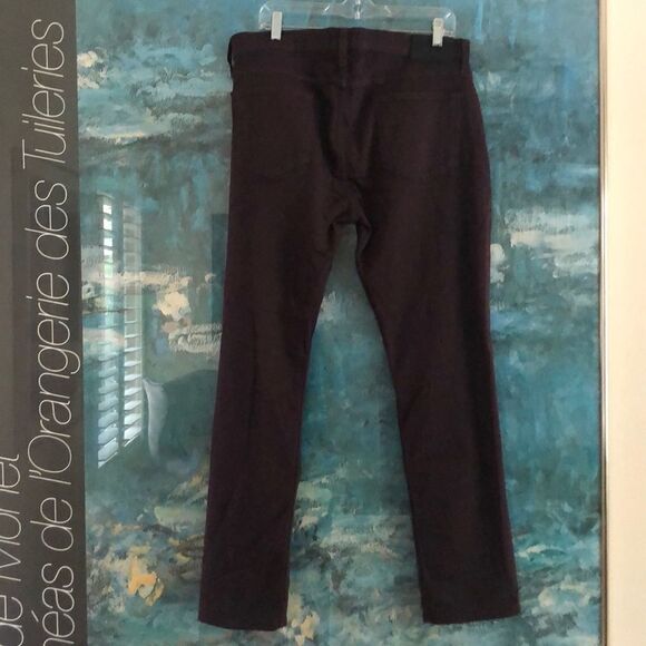 PAIGE Federal Straight Jeans Dark Port Sz 34x31 - Picture 5 of 13